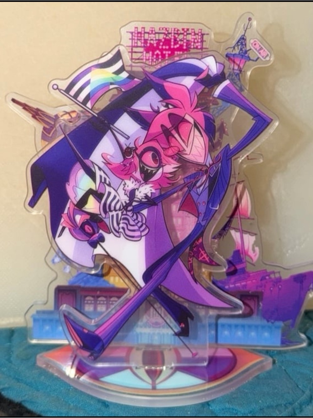 Hazbin Hotel Helluva Boss Alastor Niffty Pride anime acrylic figure standee